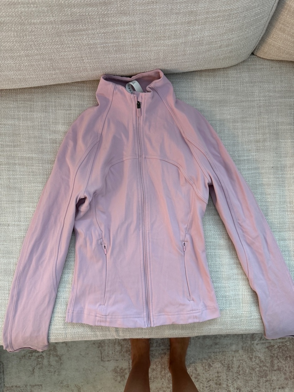 Light Pink Women's Pink Peony Zip-Front Jacket